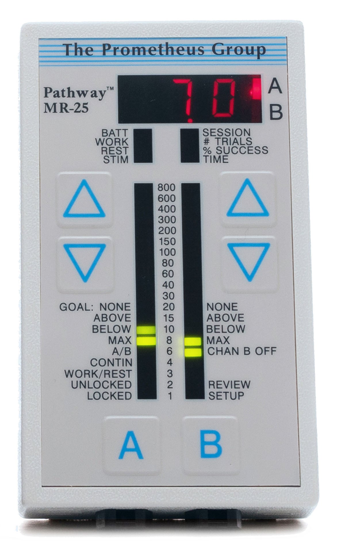 Pathway MR-25 Dual Channel sEMG System with Vivid Tri-Color LED Display