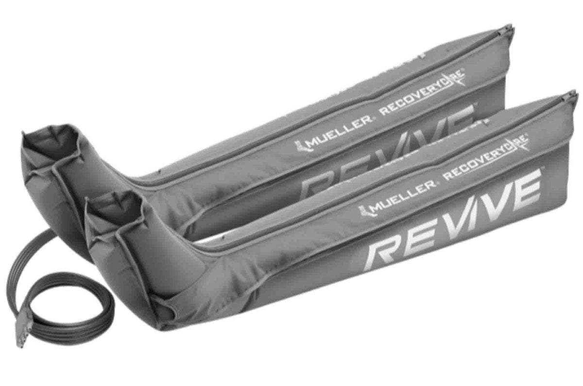 Mueller RecoveryCare REVIVE, Additional Garments, Full Leg Boot (Large, Pair, Grey)