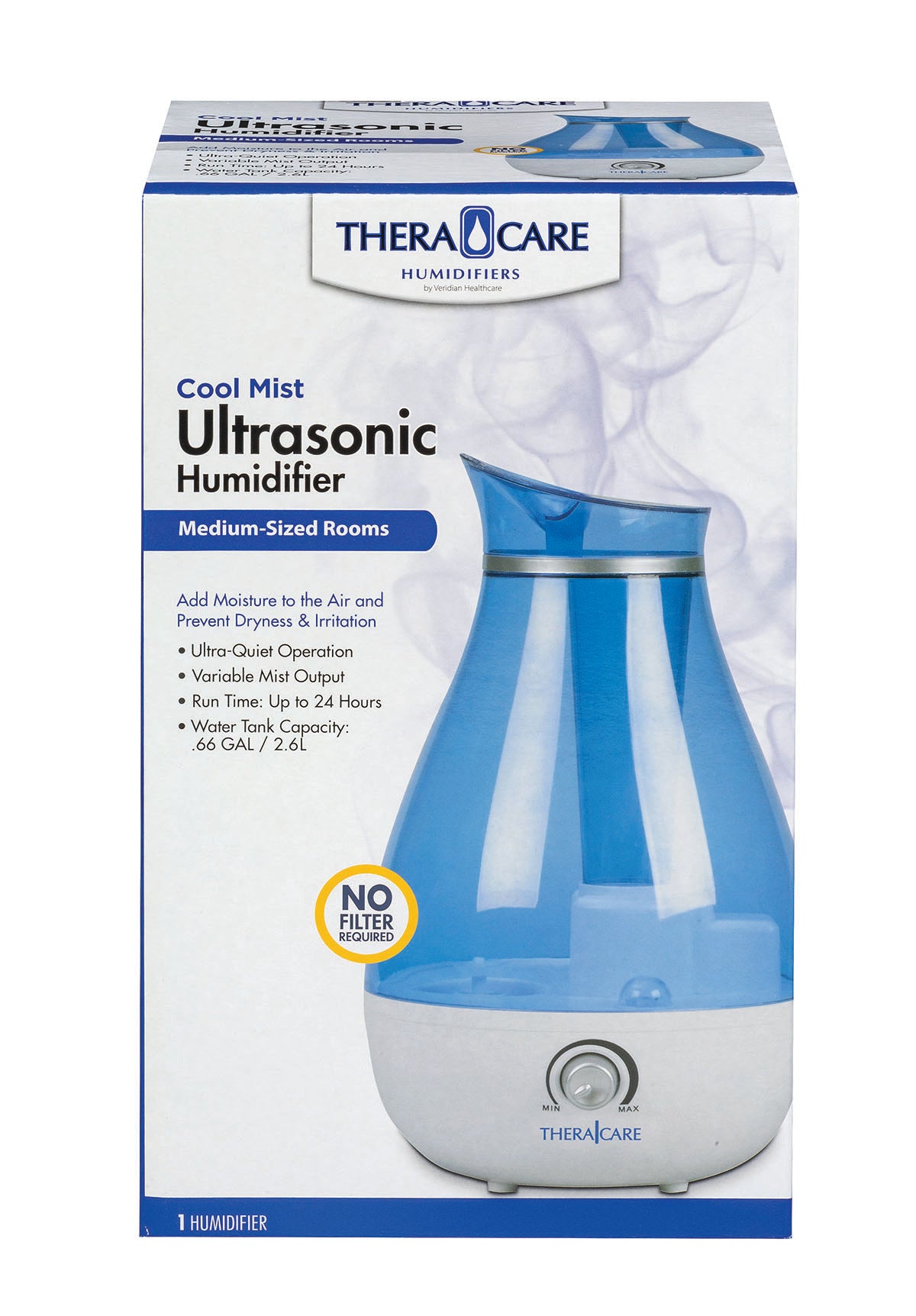TheraCare Cool Mist Ultrasonic Humidifier