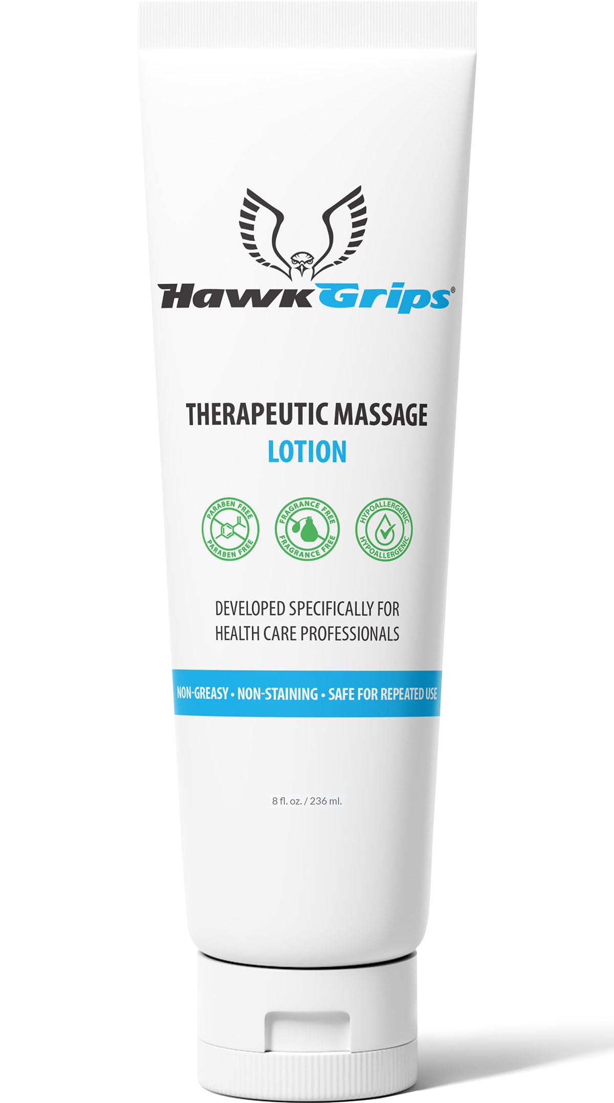 HawkGrips Therapeutic Massage Lotion, 8 oz tube, Each