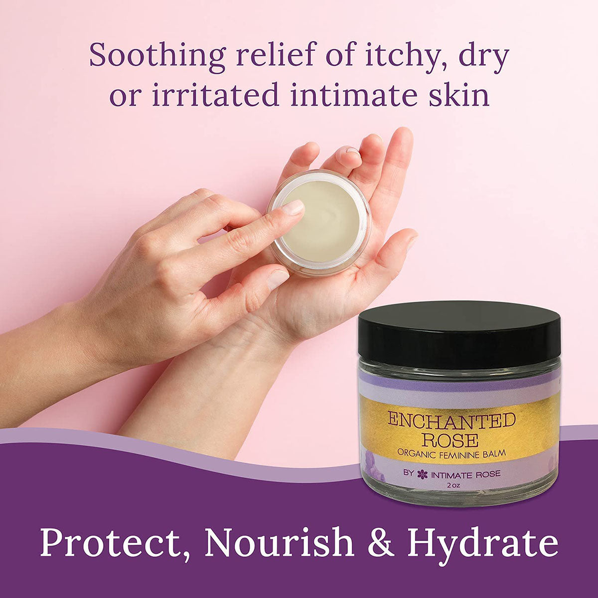 Enchanted Rose, Organic Feminine Balm, 2 oz.