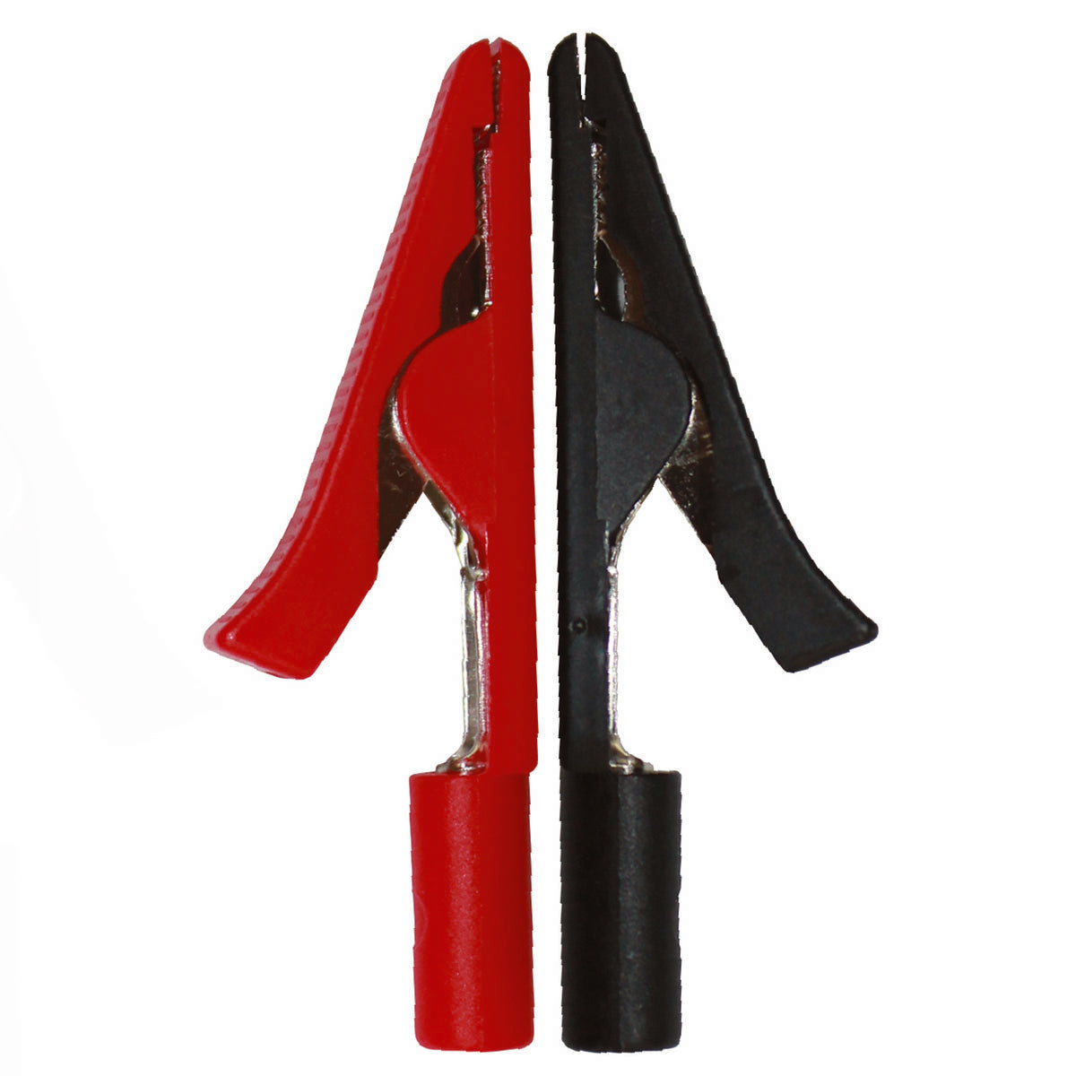 Alligator Clips, Pair (one red and one black)