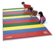 4' x 8' x 1 3/8 Rainbow Gymnastic/ Excersize Mat  Velcro 4 Sides