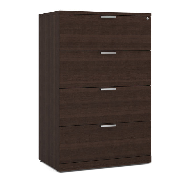 OfficeSource Laminate Lateral Files 4 Drawer Lateral File Cabinet - Java