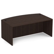 OfficeSource Laminate 71"W Bow Front Desk Shell - Java