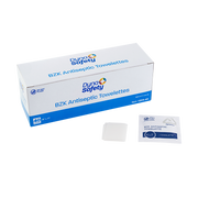 BZK Antiseptic Towelettes, 5” x 7”- 40 pcs per Box/25 Boxes per Case