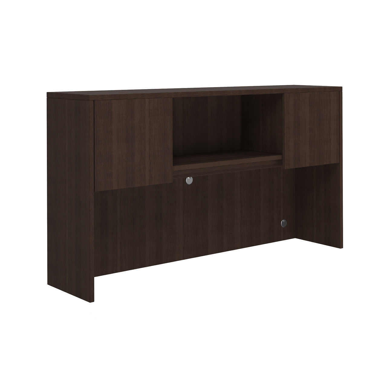 OfficeSource Laminate Open Hutch - 66"W - Java