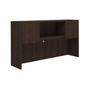 OfficeSource Laminate Open Hutch - 66"W - Java