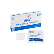 BZK Antiseptic Towelettes, 5” x 7”- 10 pcs per Box/100 Boxes per Case