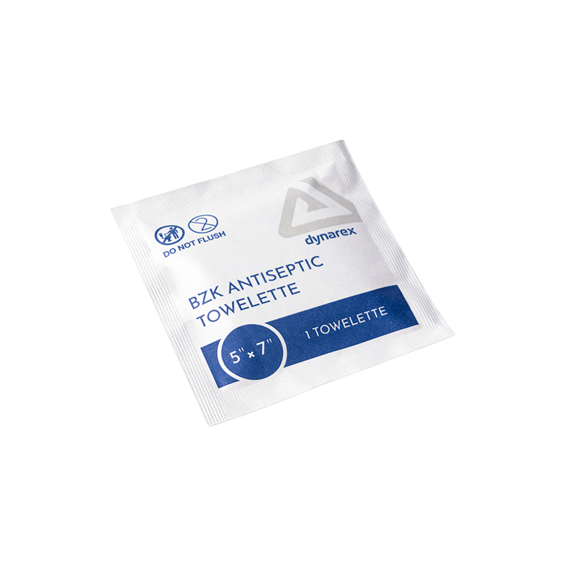 BZK Antiseptic Towelettes, 5” x 7”- 10 pcs per Box/100 Boxes per Case