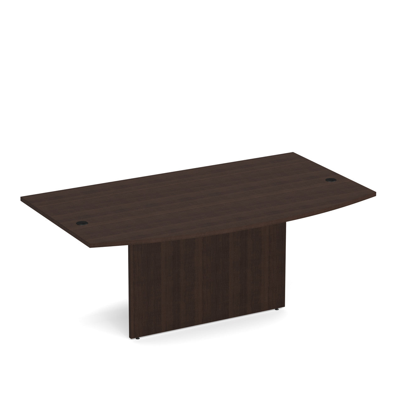 OfficeSource Laminate Bow Top with Modesty Panel - 36" X 71" - Java