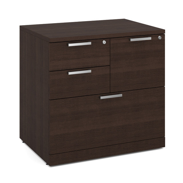 OfficeSource Laminate Lateral Files 31"W Combo Lateral File Cabinet - Java