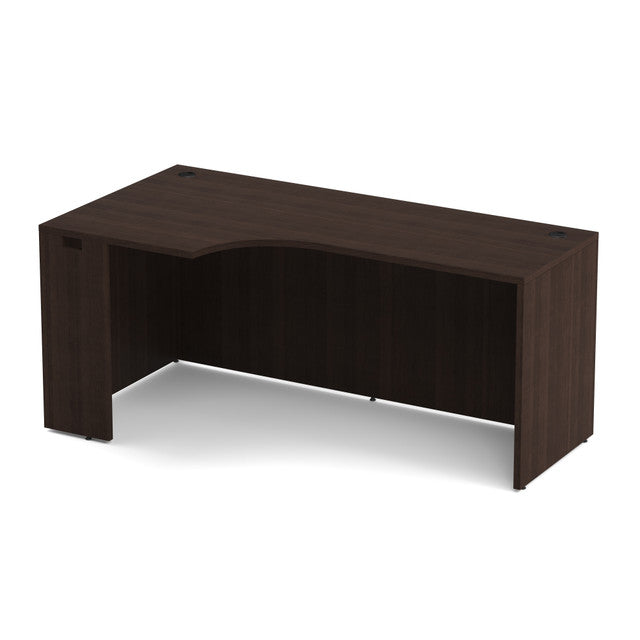 OfficeSource Laminate Credenza with Left Corner Extension - 66''W - Java