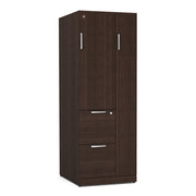 OfficeSource Storage & Wardrobe Cabinets 66"H Wardrobe Unit - Java