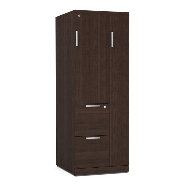 OfficeSource Storage & Wardrobe Cabinets 66"H Wardrobe Unit - Java