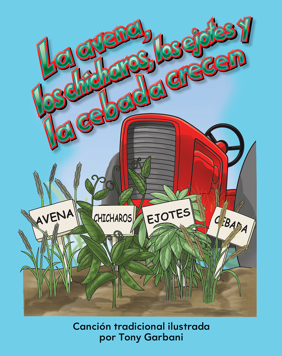 avena, los chícharos, los ejotes y la cebada crecen