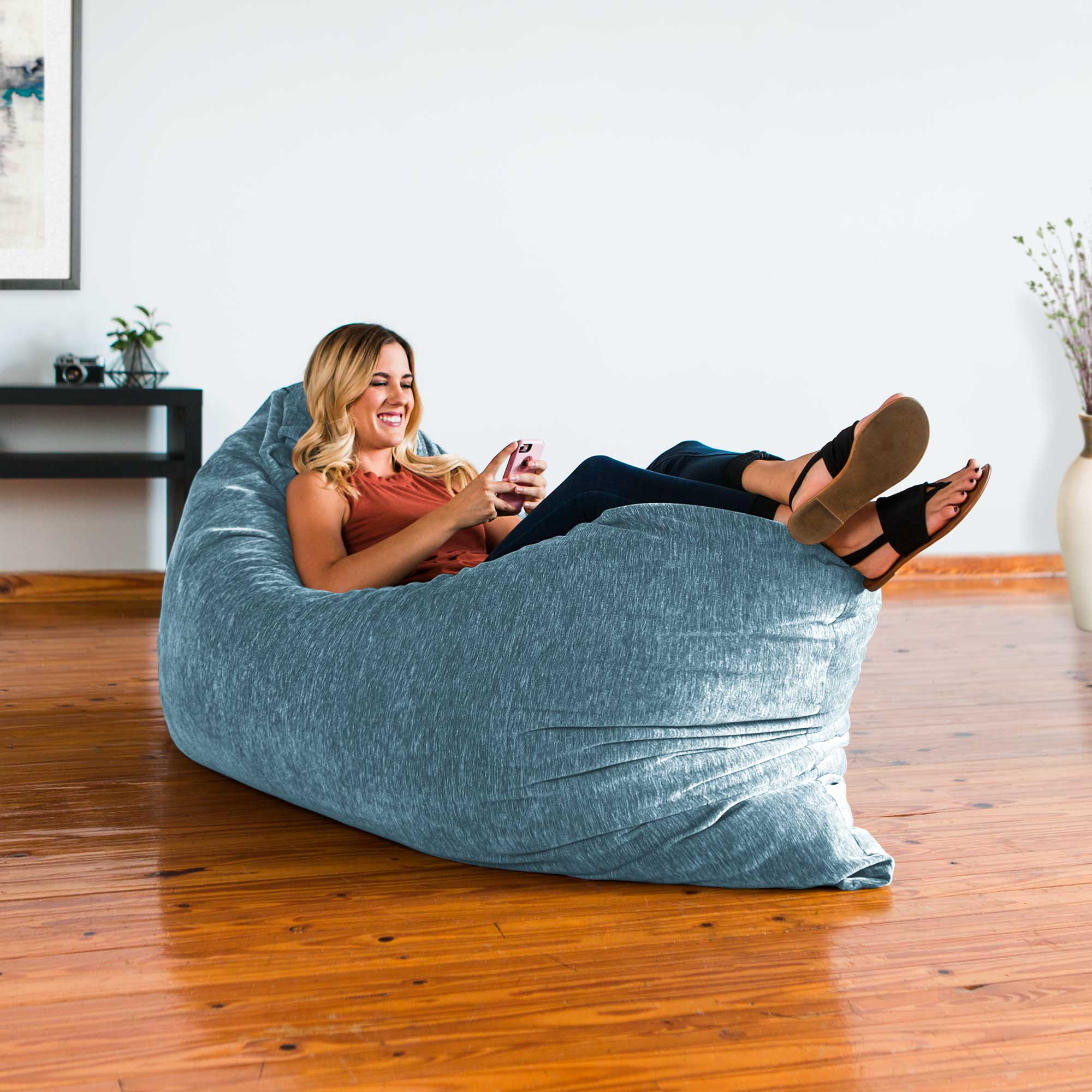 Jaxx Bean Bags Jaxx 5.5 ft Pillow Saxx Bean Bag, Turquoise