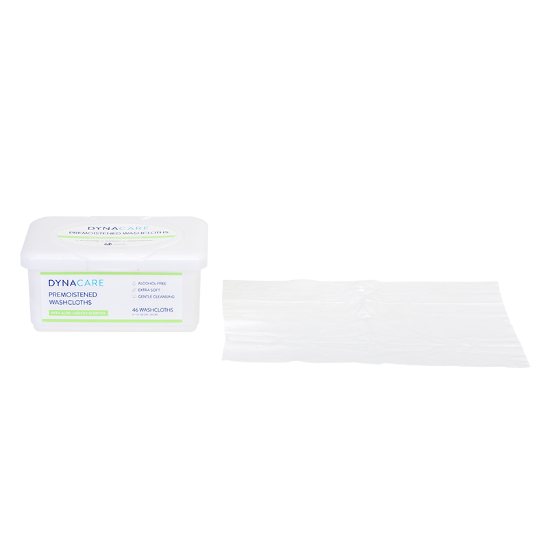Premoistened Washcloths, 9" x 13" Tub - 46 washclothes per Tub/12 Tubs per Case