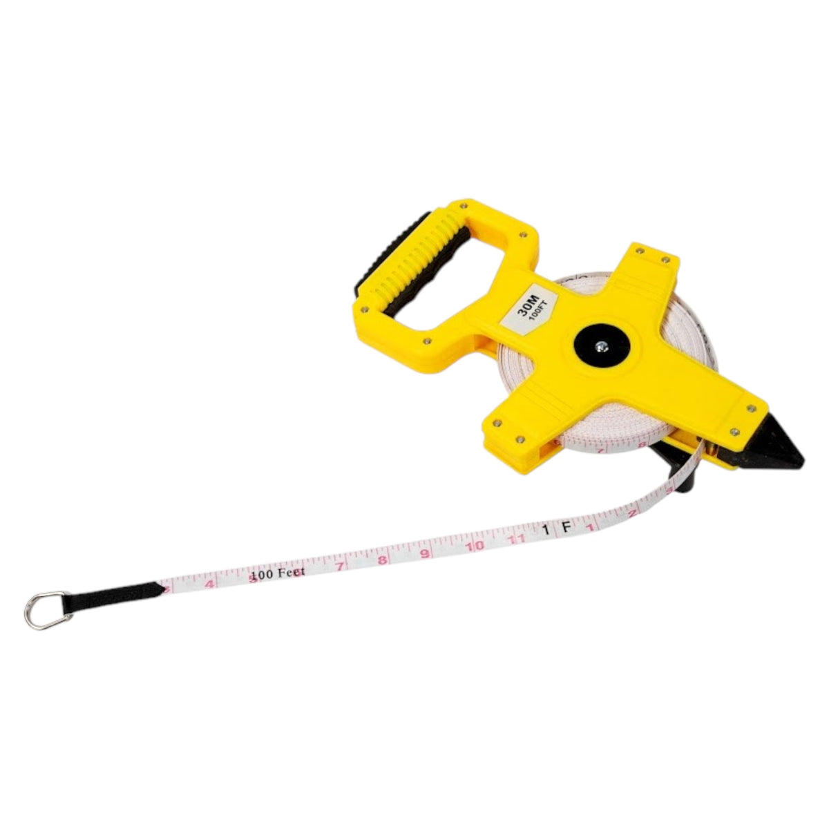 Tape Measure Fiberglass, English and Metric Scale, 30 meters