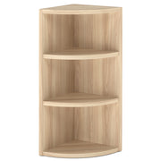 OfficeSource Laminate Corner Bookcase - 15"W x 15"D - American Elm