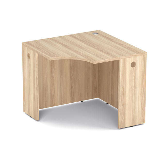 OfficeSource Laminate 36"W Corner Desk Shell - American Elm