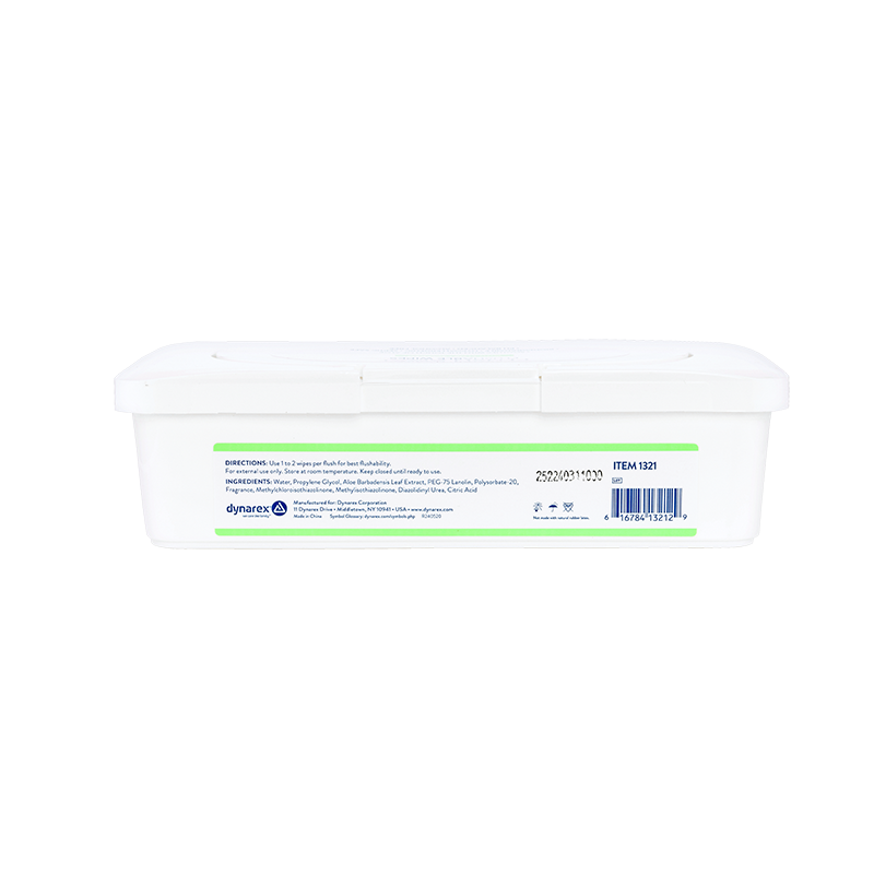 Flushable Wipes - Adult, 9" x 13" Tub - 60 wipes per Tub/9 Tubs per Case