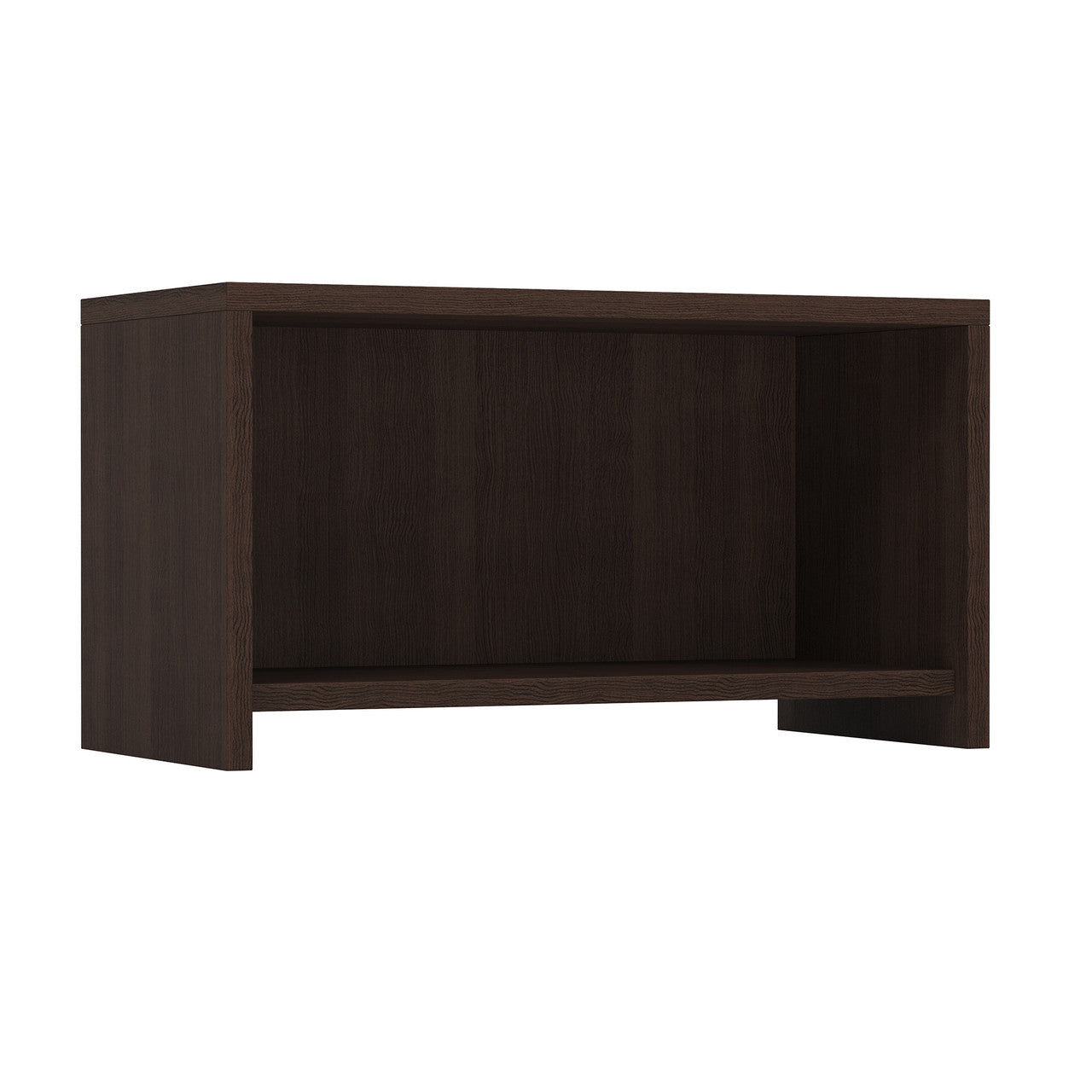 OfficeSource Laminate Wall Mounted Open Hutch - 31"W - Java