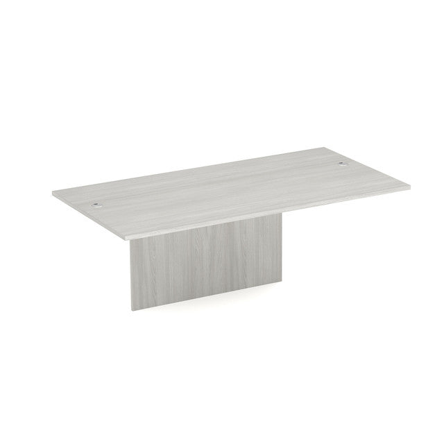 OfficeSource Laminate Desk Top with Modesty Panel - Arcadia White