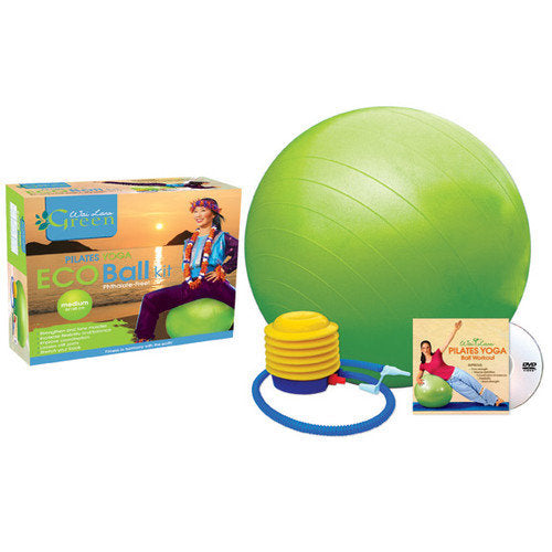 Wai Lana Productions G-1151DM Pilates Yoga Eco Ball Kit with DVD - Medium
