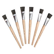 Stubby Easel Brushes 1In Wide 6Pk