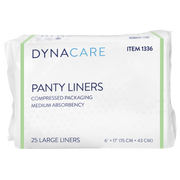 Panty Liners w/ Adhesive Tab, 6" x 17" - 25 pcs per Box/10 Boxes per Case
