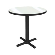 30" Round Dry-Erase Cafe Bistro Table - Whiteboard/Black