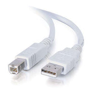 10' Usb A B Cable White