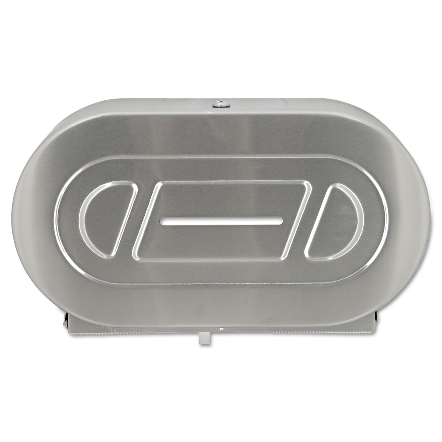 Toilet Tissue 2 Roll Dispenser, Jumbo, 20.81 x 5.31 x 11.38, Satin-Finish Stainless Steel