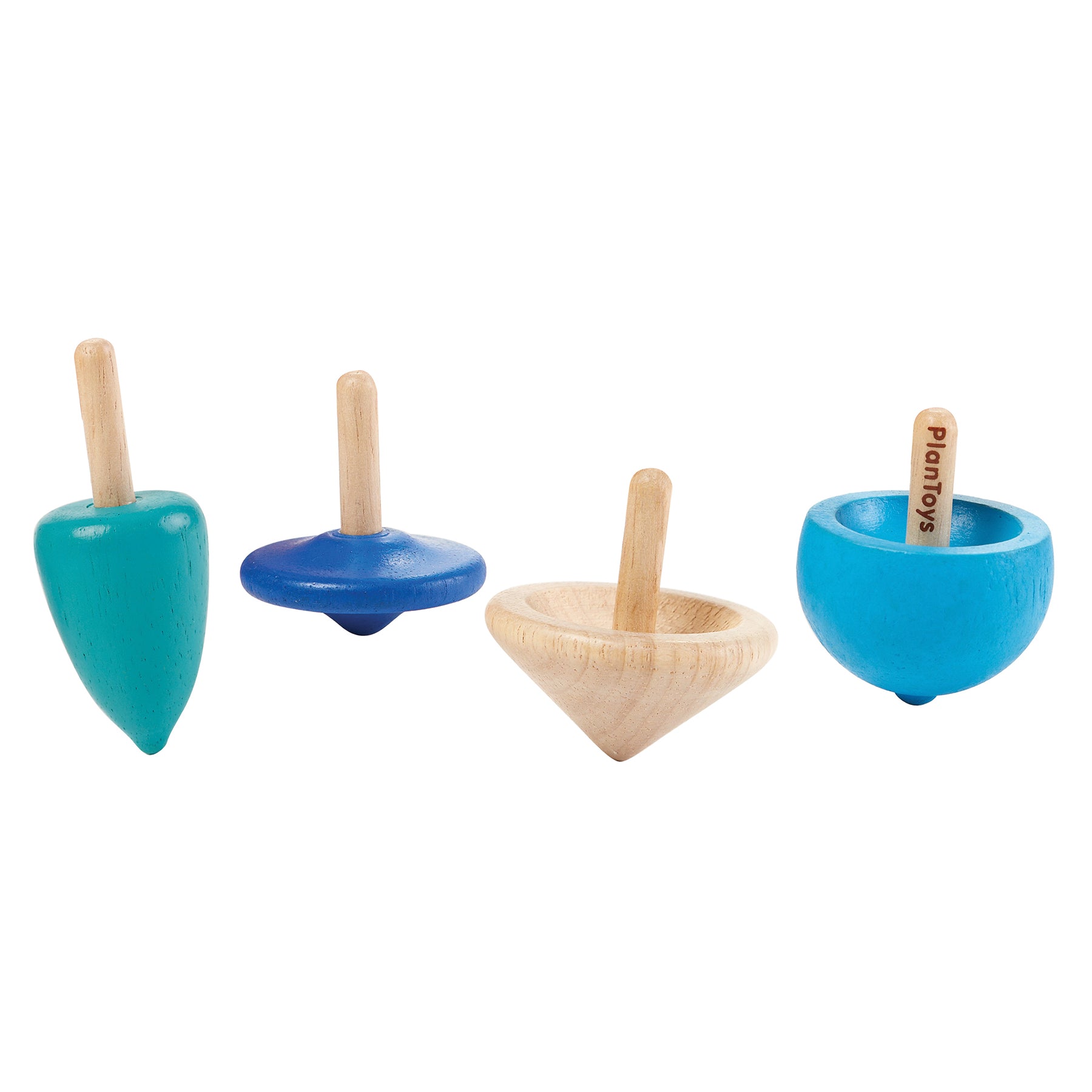 Wooden Mini Spinning Tops