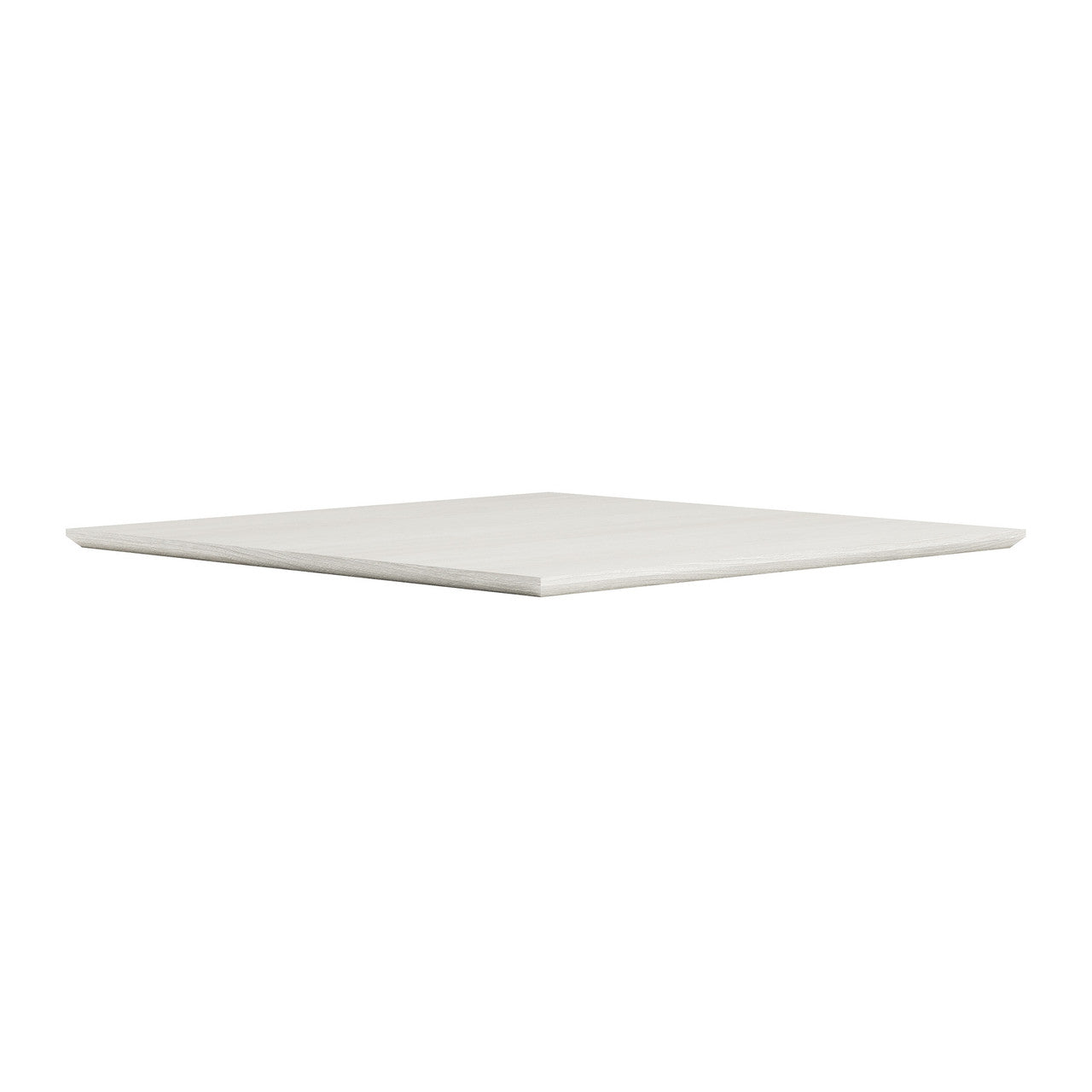 OfficeSource OS Laminate 36" Square Knife-Edge Table Top - Arcadia White