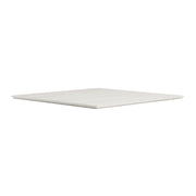 OfficeSource OS Laminate 42" Square Knife-Edge Table Top - Arcadia White