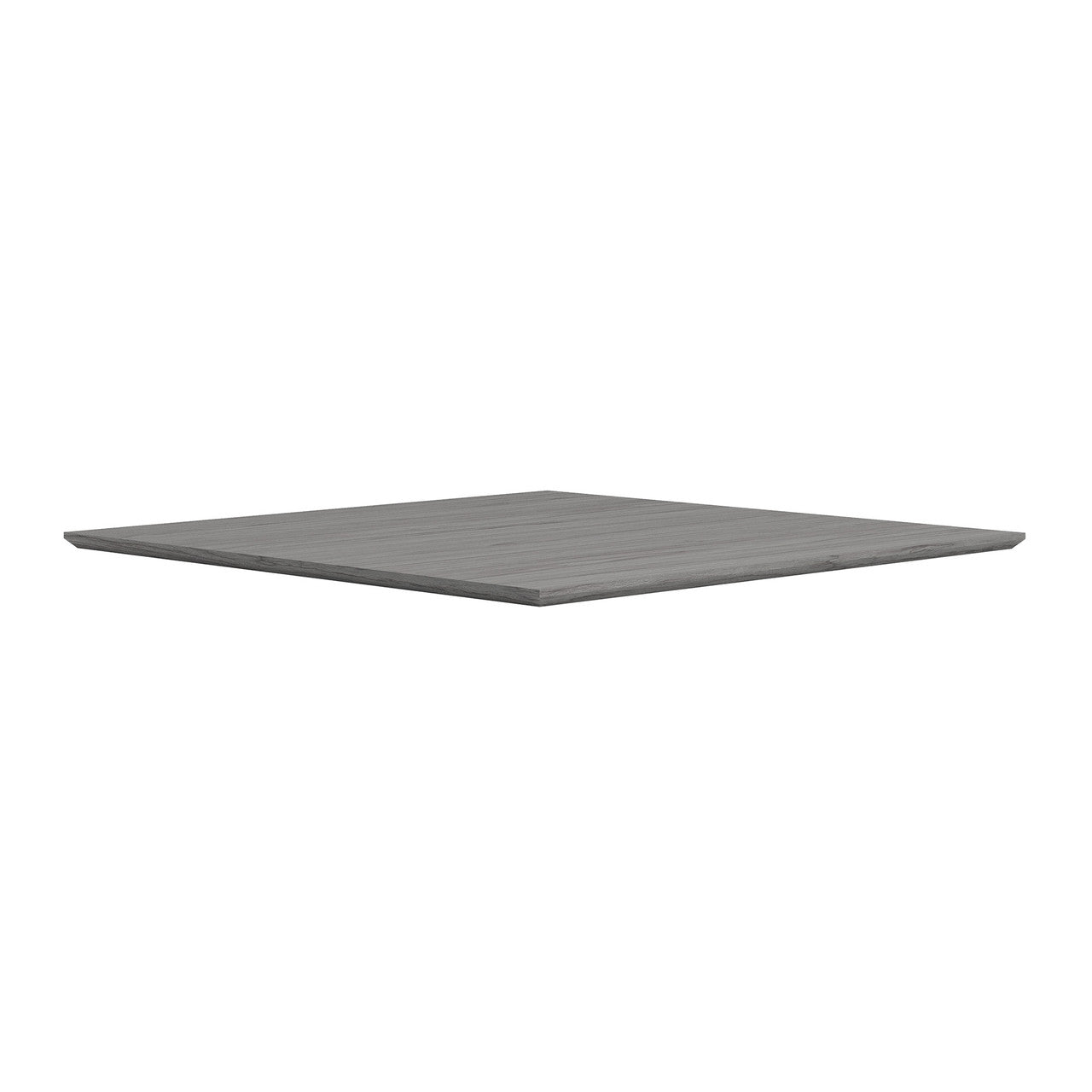 OfficeSource OS Laminate 42" Square Knife-Edge Table Top - Coastal Gray