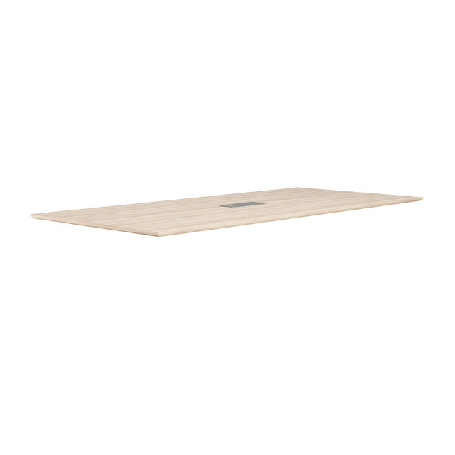 OfficeSource Laminate 96" Rectangular Knife-Edge Conference Table Top - American Elm