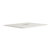 OfficeSource  60" Half Rectangular Knife-Edge Conference Table Top (Top Only) - Arcadia White
