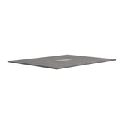 OfficeSource  60" Half Rectangular Knife-Edge Conference Table Top (Top Only) - Coastal Gray