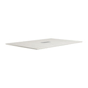 OfficeSource  72" Half Rectangular Knife-Edge Conference Table Top (Top Only) - Arcadia White