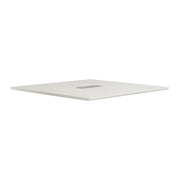 OfficeSource Laminate 48" Square Knife-Edge Conference Table Top - Arcadia White
