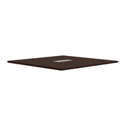 OfficeSource Laminate 48" Square Knife-Edge Conference Table Top - Java