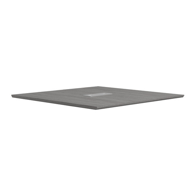 OfficeSource Laminate 48" Square Knife-Edge Conference Table Top - Coastal Gray
