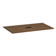 OfficeSource Laminate 96" Rectangular Conference Table Top - Modern Walnut