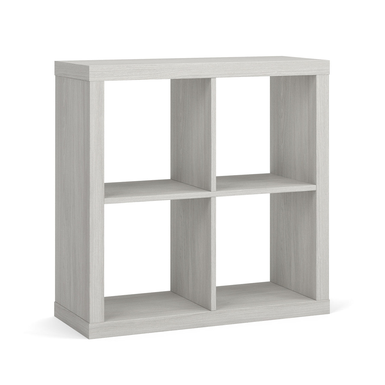 OfficeSource Laminate 4-Cube Storage Bookcase - Arcadia White