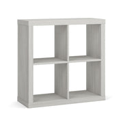OfficeSource Laminate 4-Cube Storage Bookcase - Arcadia White