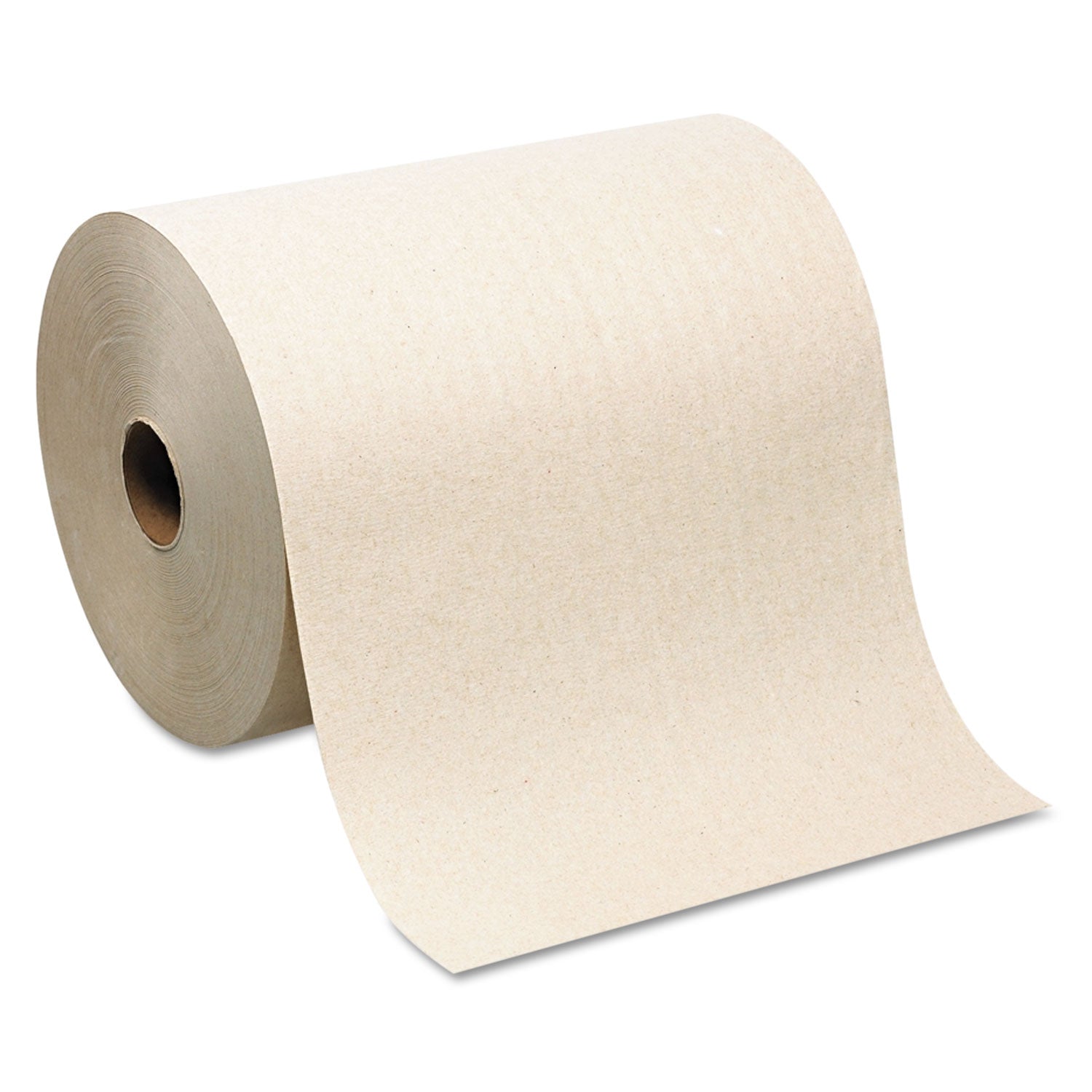 SofPull Mechanical Recycled Paper Towel Rolls - 1 Ply - 7.87" Width x 1000 ft Length - 7.80" Roll Diameter - Brown - Paper - 6 / Carton