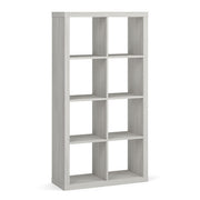 OfficeSource Laminate 8-Cube Storage Bookcase - Arcadia White